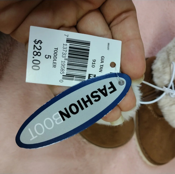 Toddler size 5 fashion tan boots new w tags - Picture 5 of 8